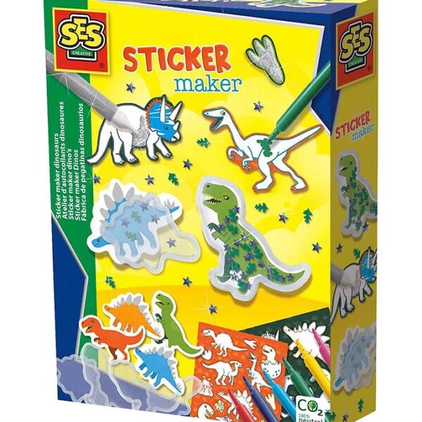 SES Creative Lav Selv Klistermærkesæt - Dinosaurer