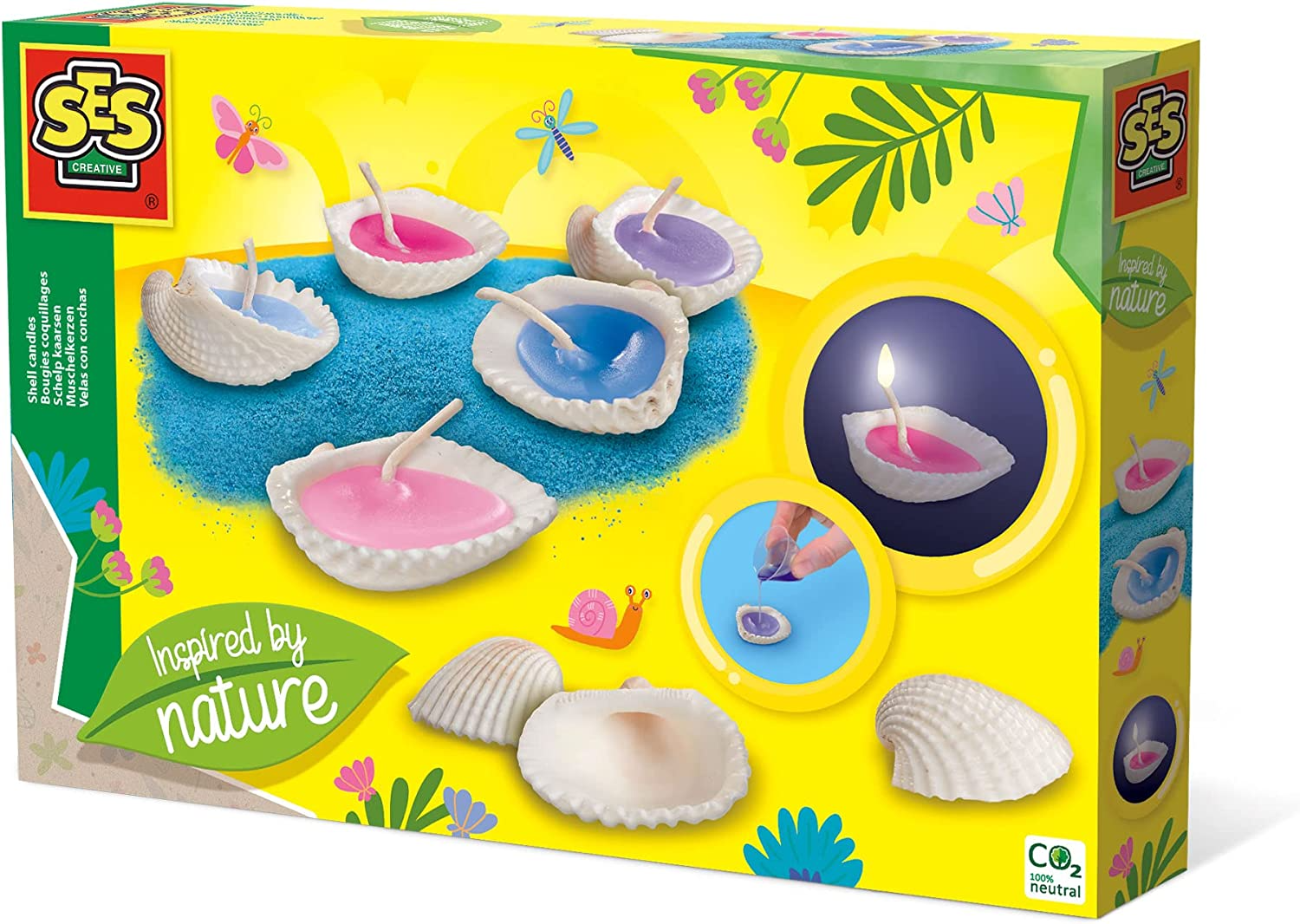 SES Creative | Lav stearinlys i muslingeskaller