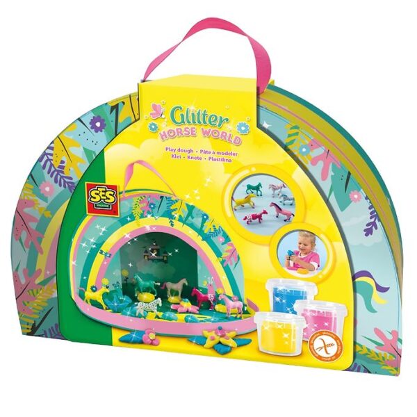 SES Creative Legeæske m. Modellervoks og Heste