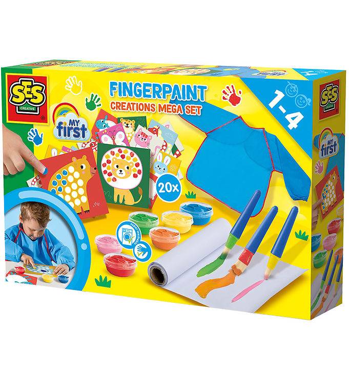 SES Creative - Min Første - Fingermaling Megasæt SES Creative - Min Første - Fingermaling Megasæt