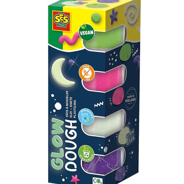 SES Creative Modellervoks - 4x90g - Silkeblød Selvlysende SES Creative Modellervoks - 4x90g - Silkeblød Selvlysende