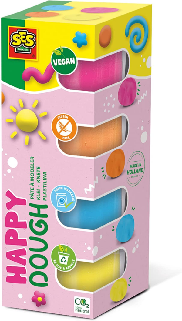 SES Creative | Modellervoks - Happy, 4 x 90 gr.