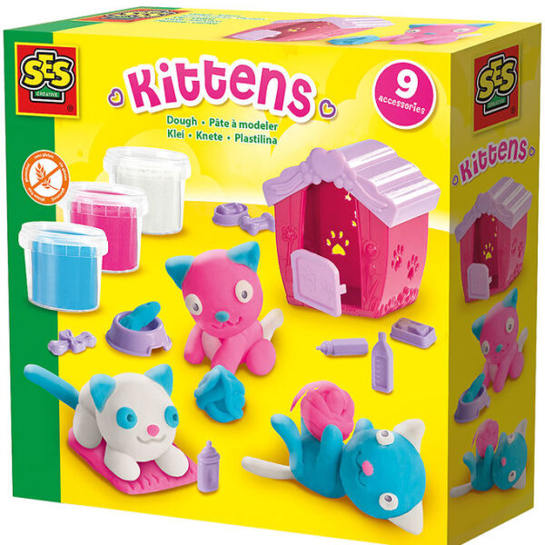 SES Creative Modellervoks - Kattekillinger SES Creative Modellervoks - Kattekillinger