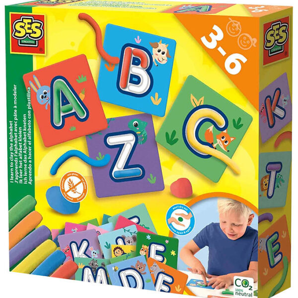 SES Creative Modellervoks - Lær Alfabetet m. Modellervoks