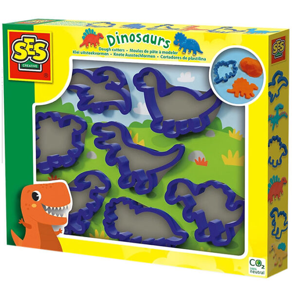 SES Creative Modellervoks Udstikkere - Dinosaurer