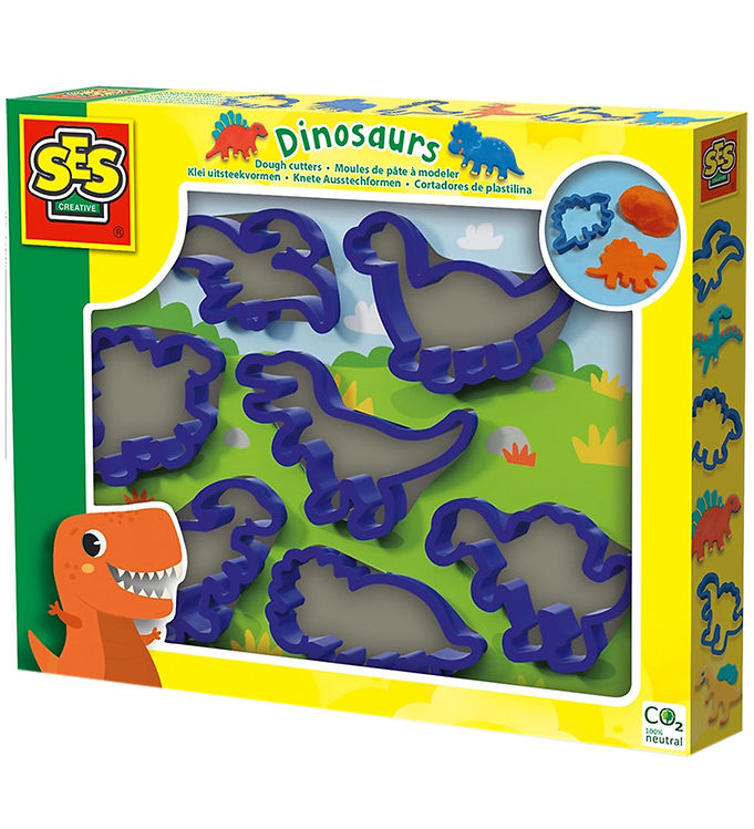 SES Creative Modellervoks Udstikkere - Dinosaurer