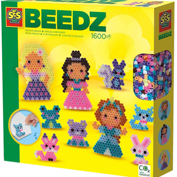 SES Creative Perler - Strygeperler - 1600 stk - Prinsesser Og Kæ