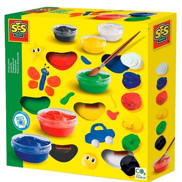 SES Creative Plakatfarver - 6x45 ml