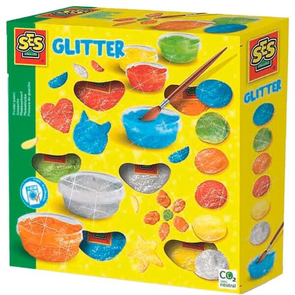 SES Creative Plakatfarver - 6x45 ml - Glimmer