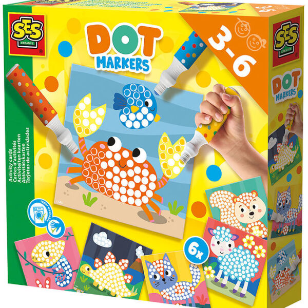 SES Creative Priktuscher - 3 Farver XXL - Aktivitetskort