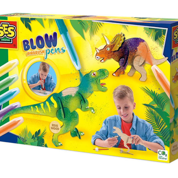 SES Creative | Pustetusser aktivitetssæt - Dinosaurer