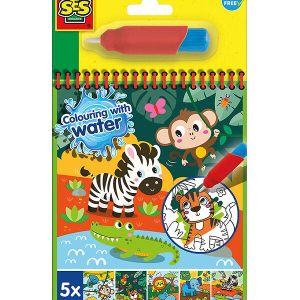SES Creative - Safari Malebog - Farv med Vand
