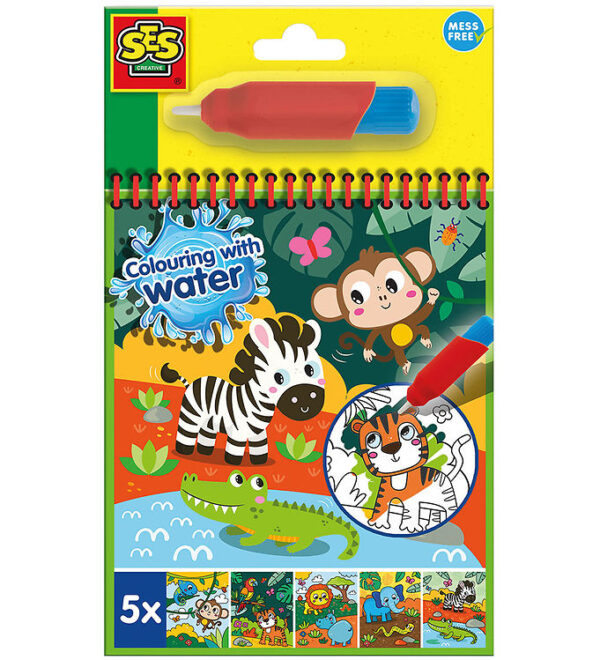 SES Creative - Safari Malebog - Farv med Vand