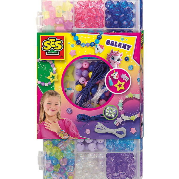 SES Creative Smykkesæt - Galaxy Perler
