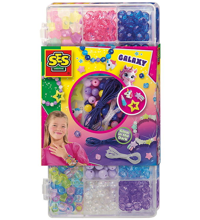 SES Creative Smykkesæt - Galaxy Perler