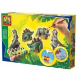 SES Creative Støb Og Mal - Dinosaurer