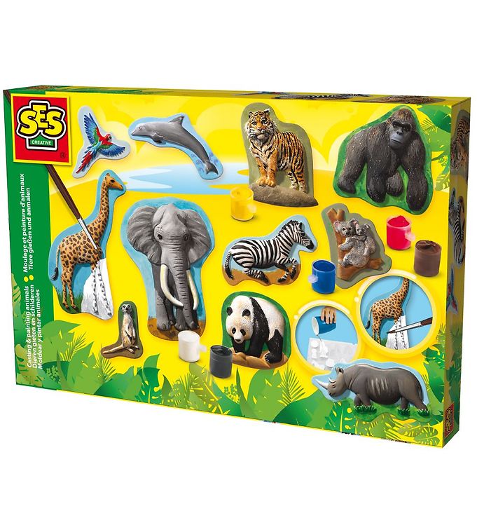SES Creative Støb Og Mal - Dyr