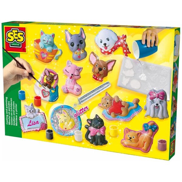 SES Creative - Støb Og Mal - Katte Og Hunde SES Creative - Støb Og Mal - Katte Og Hunde