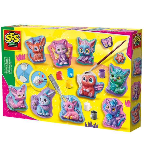 SES Creative - Støb & Mal - Fantasi Figurer