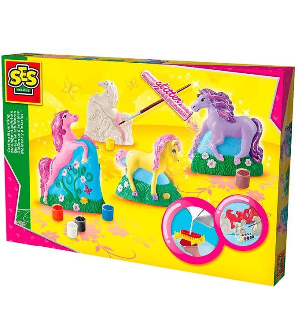 SES Creative Støbe og Malesæt - Heste