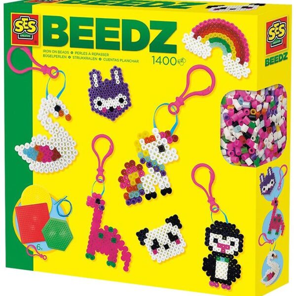 SES Creative Strygeperlesæt - 1400 stk - Nøglekæde
