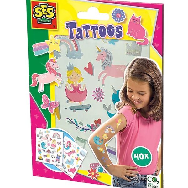 SES Creative - Tatoveringer - 40 stk. - Eventyr