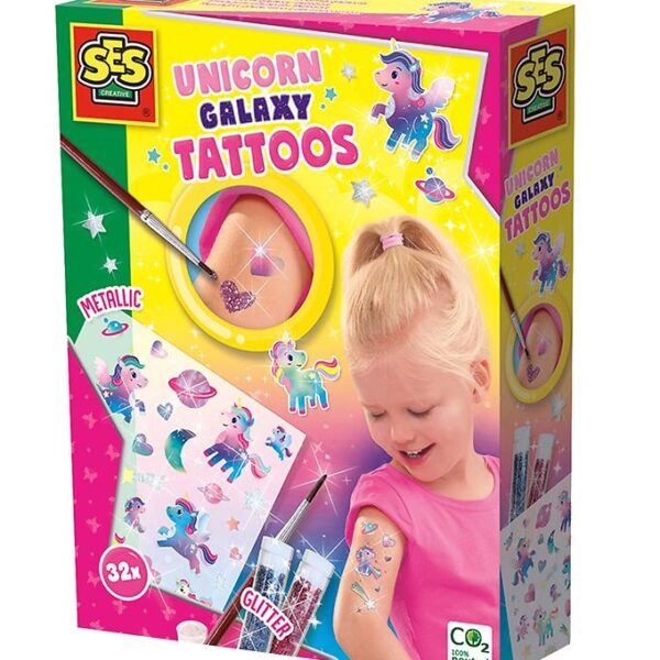 SES Creative Tatoveringer - Enhjørning Galaxy SES Creative Tatoveringer - Enhjørning Galaxy