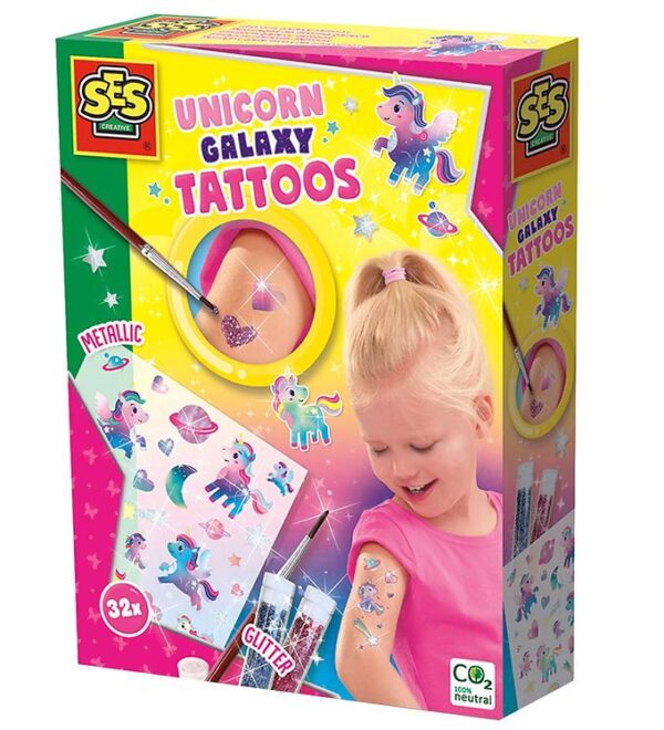 SES Creative Tatoveringer - Enhjørning Galaxy