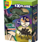 SES Creative Udhug - Explore - Stegosaurus og Skelet