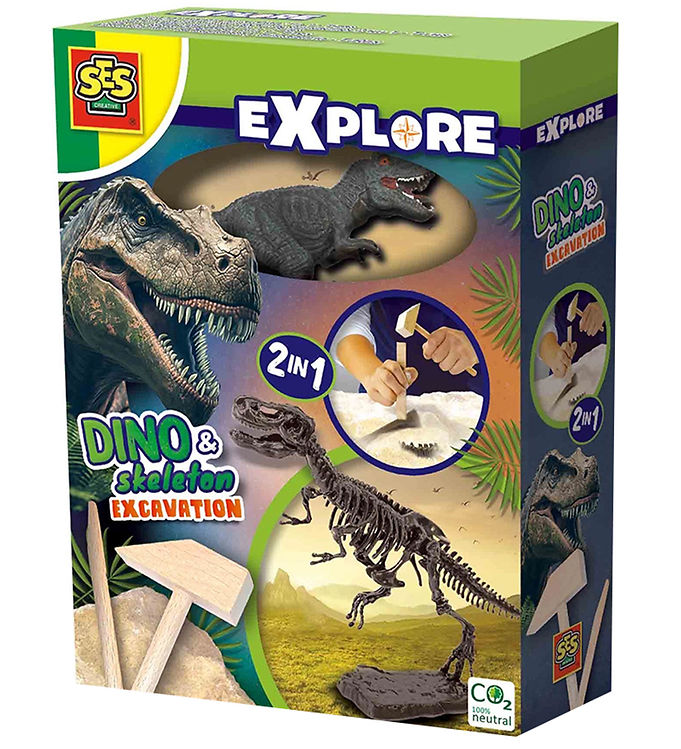 SES Creative Udhug - Explore - T-rex og Skelet