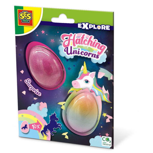 SES Creative | Udklækningsæg - Enhjørning, 2 stk