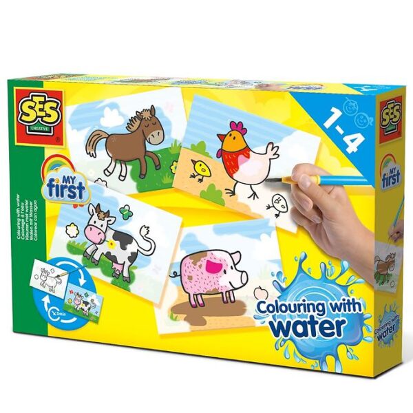 SES Creative Vandfarver - My First - Gårdens Dyr