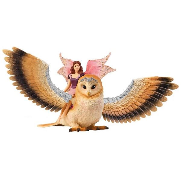 Schleich Bayala - Fairy In Flight On Glam Owl V2