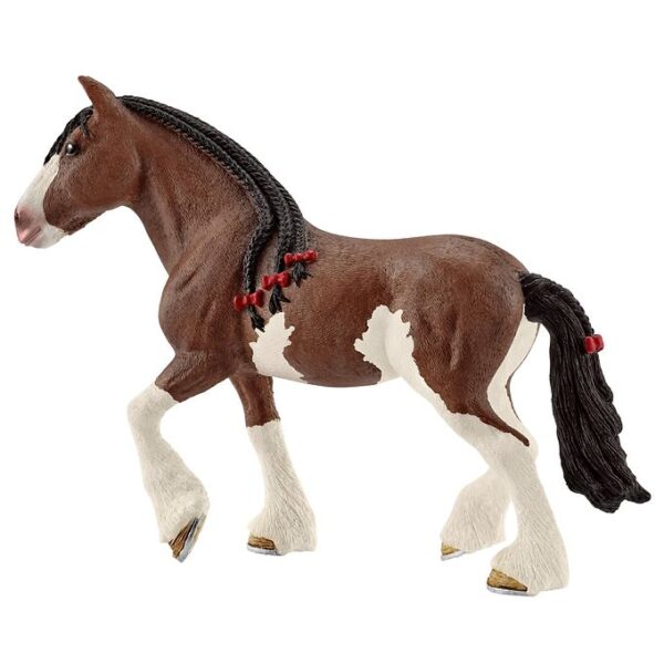 Schleich Dyr - 16,1 x 12 cm - Clydesdale Hoppe 13809