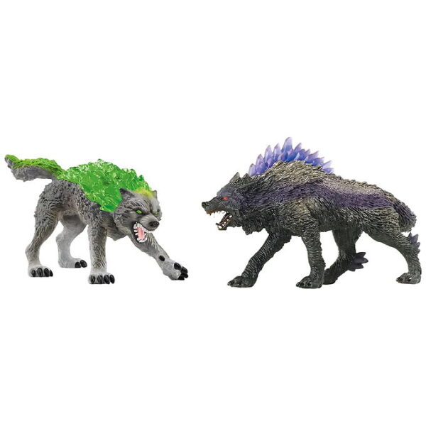 Schleich Eldrador Creatures - Granite Wolf vs. Shadow Wolf - 722