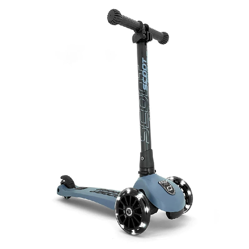 Scoot And Ride Highway Kick 3 Led - Steel