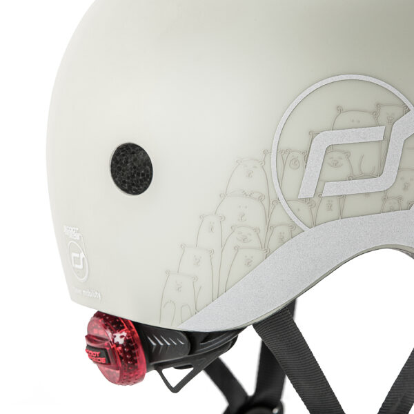 Scoot & Ride | Cykelhjelm til baby, 45-51 cm - Reflekterende Ash