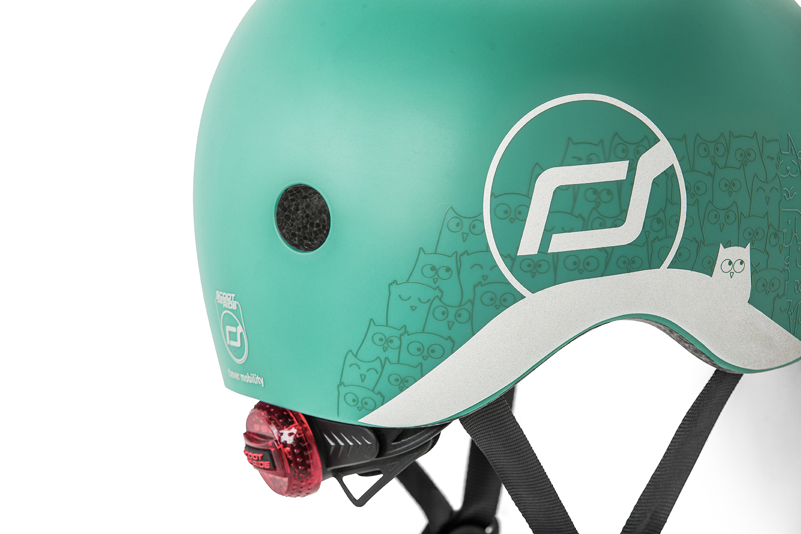 Scoot & Ride | Cykelhjelm til baby, 45-51 cm - Reflekterende Forest
