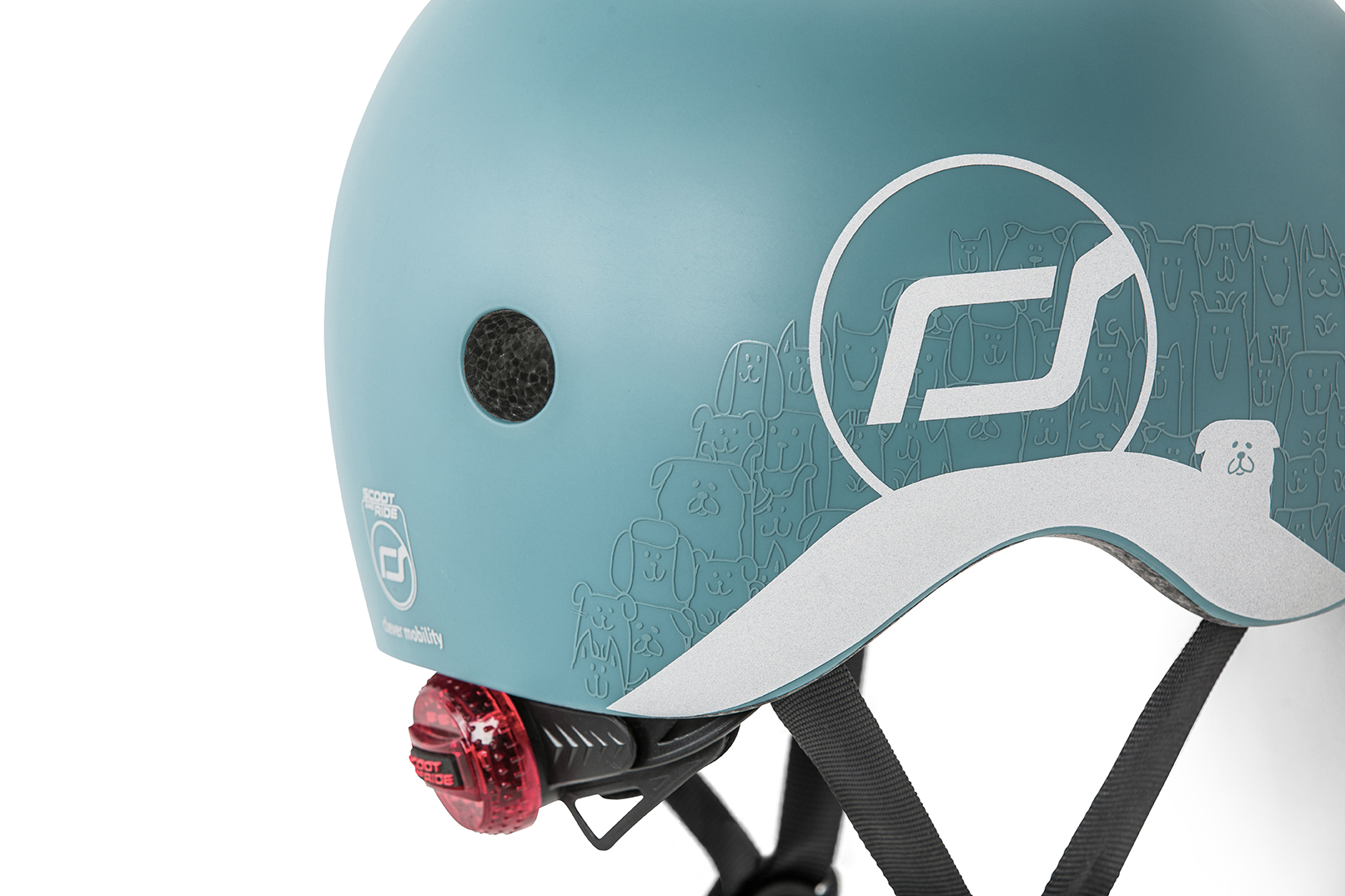 Scoot & Ride | Cykelhjelm til baby, 45-51 cm - Reflekterende Steel Scoot & Ride | Cykelhjelm til baby, 45-51 cm - Reflekterende Steel