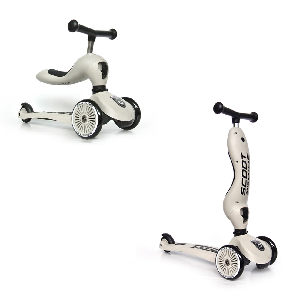 Scoot & Ride | Løbehjul/Løbecykel - Highwaykick 1, Ash