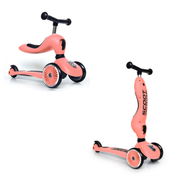 Scoot & Ride | Løbehjul/Løbecykel - Highwaykick 1, Peach