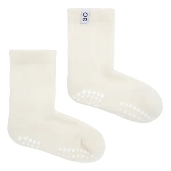 Skridsikre Sport Strømper - Off white - 17/19