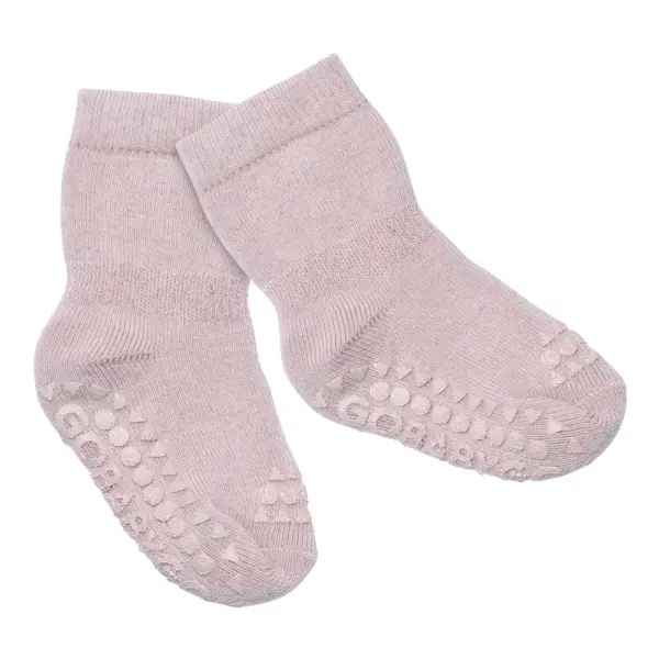 Skridsikre Strømper Terry Bomuld - Woodrose - 20/22 Skridsikre Strømper Terry Bomuld - Woodrose - 20/22