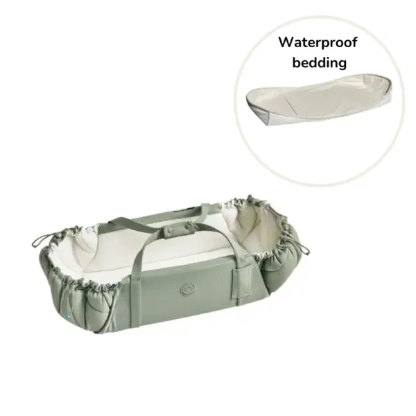 SleepCarrier X inkl. waterproof bedding - Agave green
