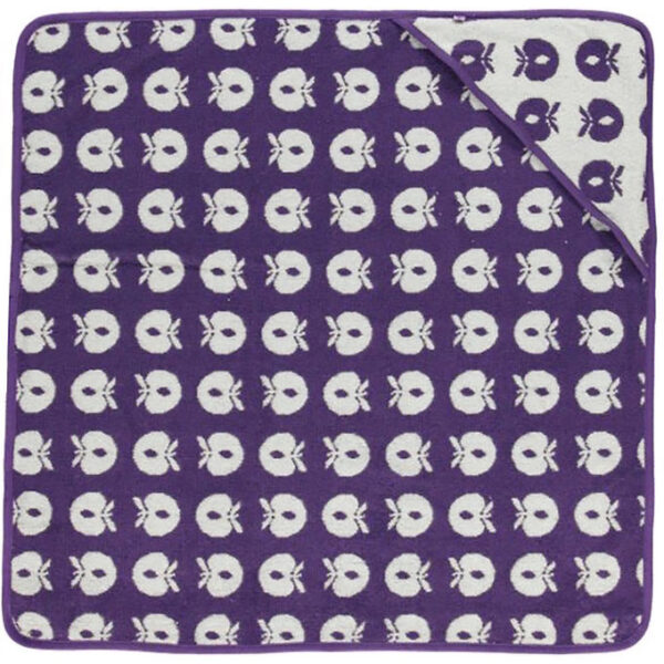 Småfolk Babyhåndklæde - 70x70 - Purple Heart