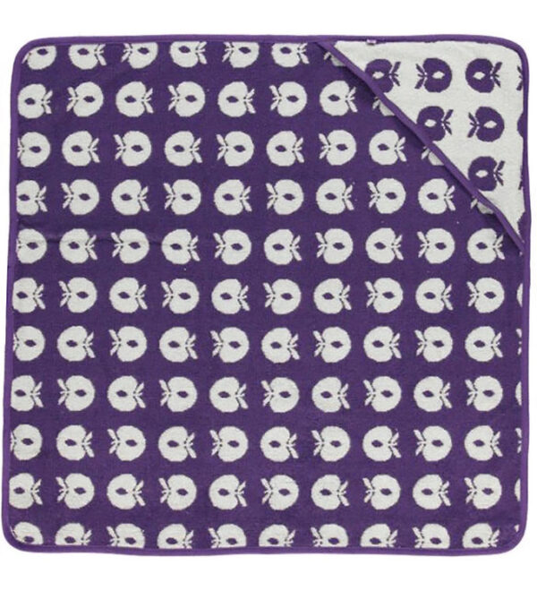 Småfolk Babyhåndklæde - 70x70 - Purple Heart