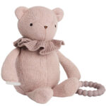 Smallstuff Aktivitets Bamse - Strik - 17 cm - Soft Rose