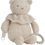 Smallstuff Aktivitets bamse - Uld - 35 cm - Nature