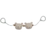 Smallstuff Barnevognskæde - Bjørn - Sandy/Grey