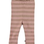 Smallstuff Leggings - Stribet - Powder/Rose Brown
